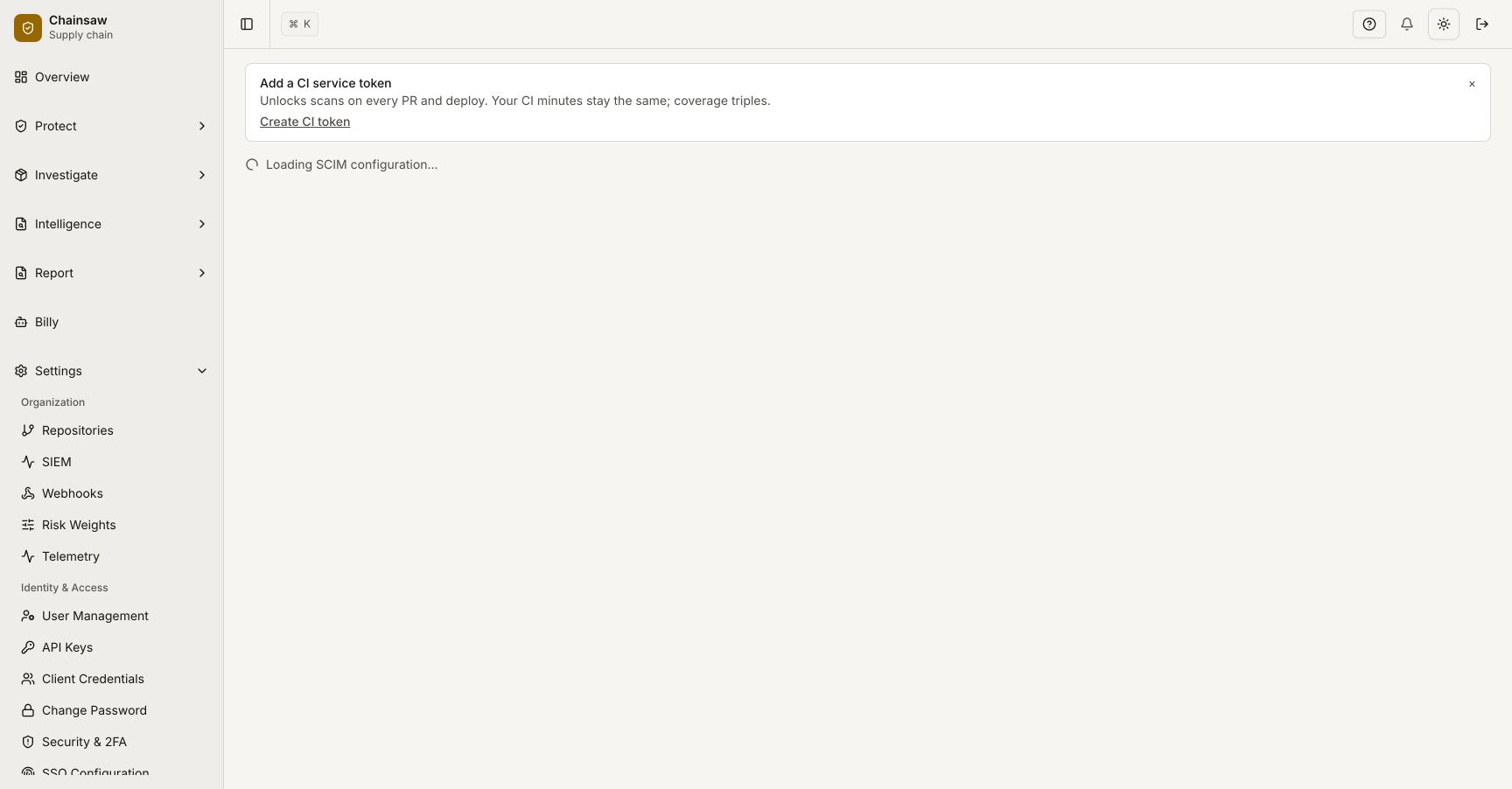 Redirect to identity provider