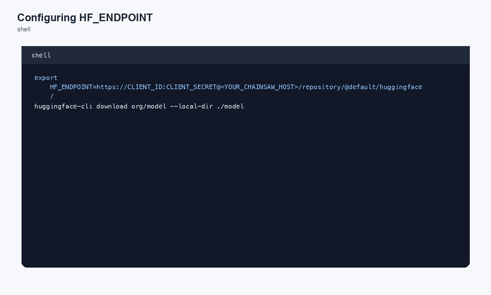 Configuring HF_ENDPOINT