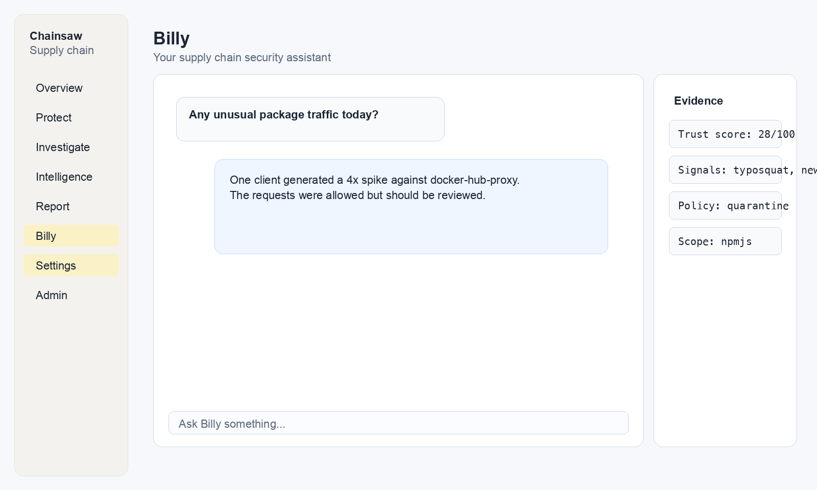 Billy analyzing traffic patterns